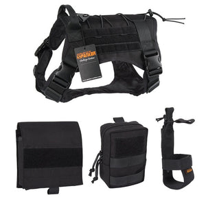 EXCELLENT ELITE SPANKER Tactical Battle Dog Clothes Suit Military Outdoor Training Molle Vest Harness Pets Hunting Accessories