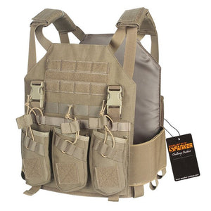 EXCELLENT ELITE Outdoor Hunting Vests Tactical Plate Vest+AK 47 Triple Ammo Clips Military Nylon Vest Tactical Military Vests