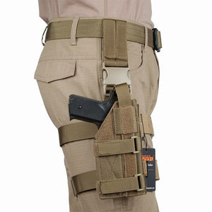 EXCELLENT ELITE SPANKER Military Tactical Mini Drop Leg Panel with Universal Pistol Holster Outdoor Hunting Hanging Suit Equip