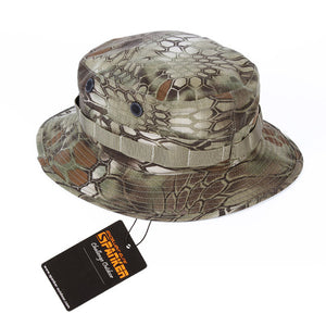 EXCELLENT ELITE SPANKER Tactical Camo Men Boonie Cap Army Military Waterproof Bucket Hats Outdoor Hunting Fisherman Hats