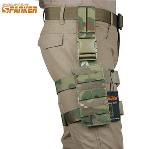 EXCELLENT ELITE SPANKER Outdoor Tactical Molle Mini-leg Hanging Plate Military Equipment Hunting Wearable Nylon Panel Accessory