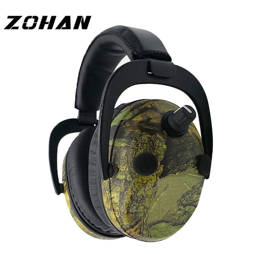 ZOHAN Electronic Earmuff  NRR 23DB Tactical Headset For Hunting Electronics Hearing Protection Earmuffs Noise Reduction Ear Plug