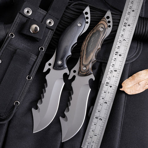 58HRC Tactical Hunting Knife Outdoor Multifunction Survival Hand Tool EDC 440C Fixed Blade Straight Knives Camping Fishing Saber