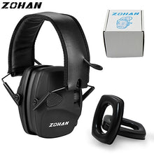 Load image into Gallery viewer, ZOHAN Electronic Earmuff NRR22DB  Hunting Earmuffs Tactical Shooting Hearing Protection And One Pair Of Replacement Gel Ear Cup