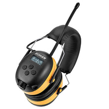 Load image into Gallery viewer, ZOHAN Digital AM/FM Stereo Radio Ear Muffs NRR 24dB Ear Protection for Mowing Professional Hearing Protector  Radio Headphone