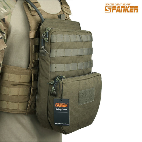EXCELLENT ELITE SPANKER Tactical Hydration Bag Hunting Combat Vest Hydration Pouch Camo Bags Nylon Outdoor Vest Equipment Pouch