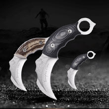 Load image into Gallery viewer, Poison Scorpion Claw Knife AUS-8A Steel Fixed Blade Outdoor Hunting Camping Fishing Saber Survival Knives Karambit Cutter Gift