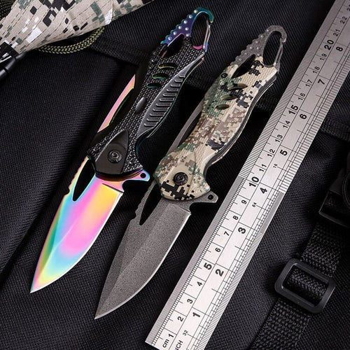 Folding Knife Hunting Camping Fishing Tactical Survival Knives Multi-function Portable Pocket Hand Tool EDC Self-defense Blade