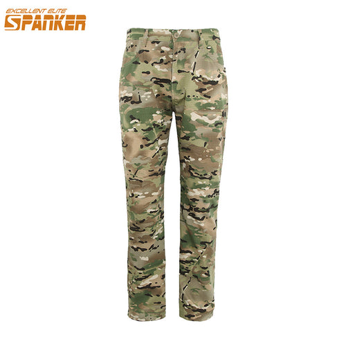 EXCELLENT ELITE SPANKER New Hunting Straight Army Men's Pants Brand Military Trouser Tactical Camo Anti Splash Water Pant